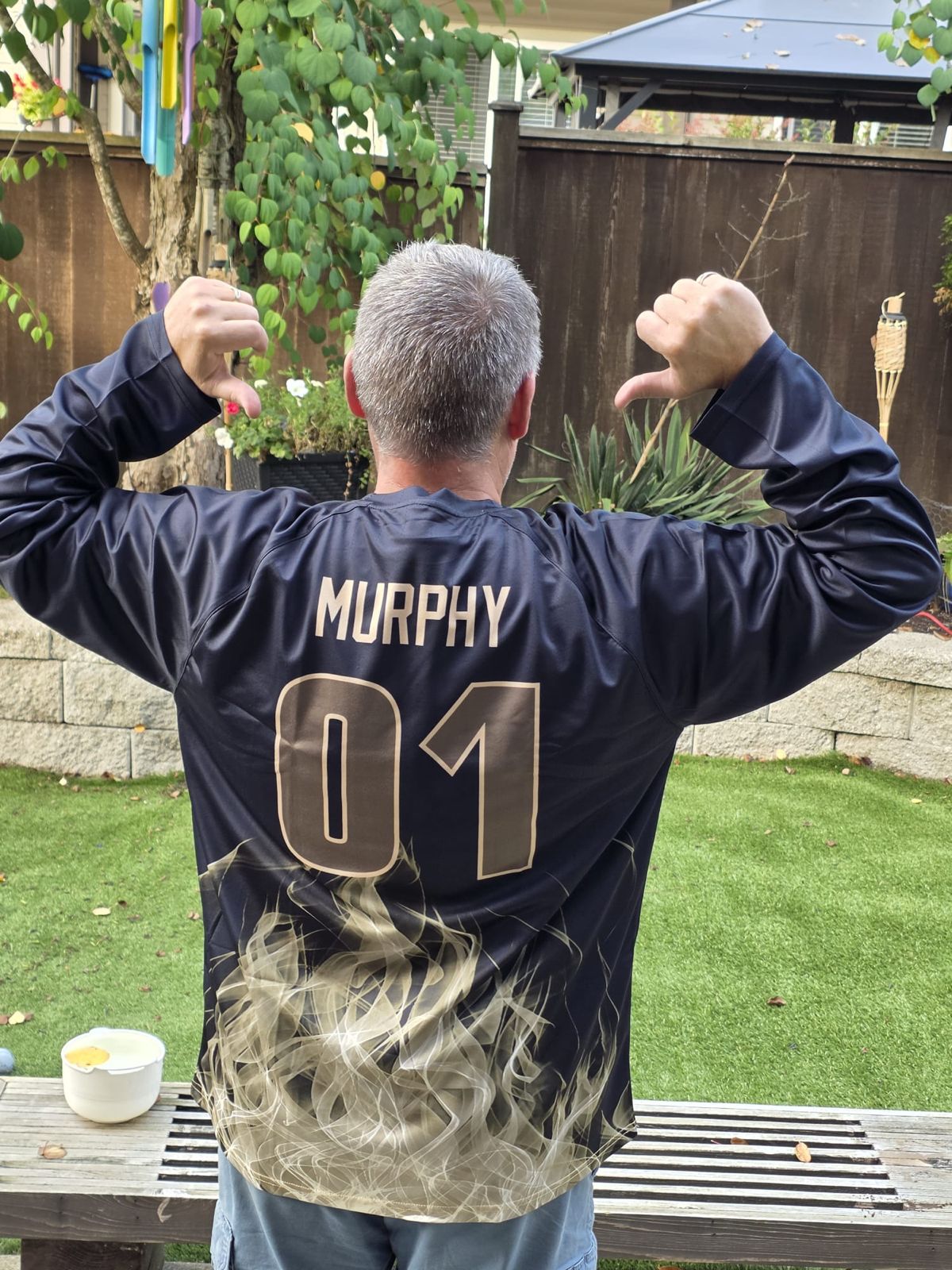 HVTS jersey back with name and number