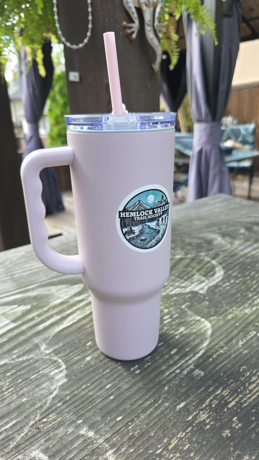 Insulated tumbler with the society logo